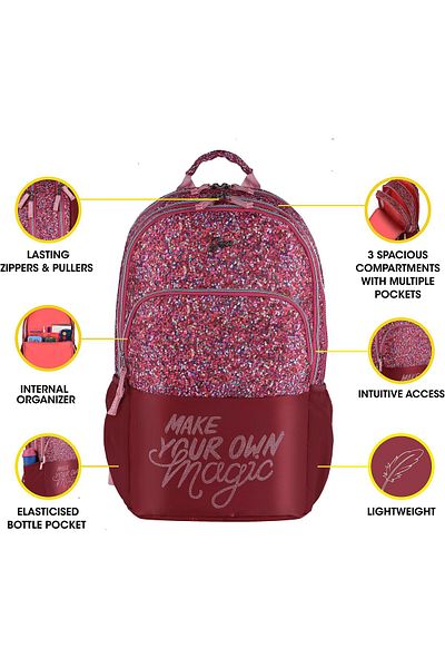 erorex Glitter 35L Large Water Resistant School Bag Casual Backpack Daypack Travel Backpack Kids Bag