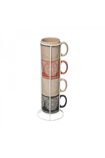 Secret de Gourmet Set of 4 cups with stand, Indonesia, 240 ml