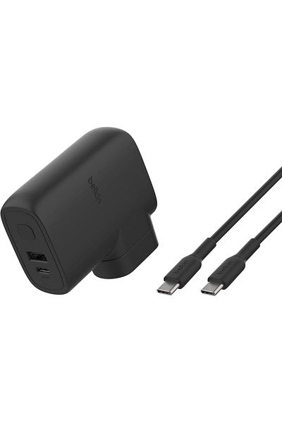 erorex شاحن حائط هجين Boostcharge بقوة 25 وات + بنك طاقة 5000 مللي أمبير في الساعة 2 في 1 شاحن محمول مع USB C Pd3.0