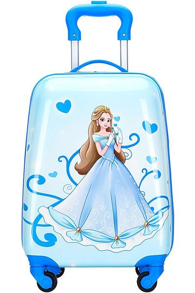 erorex Travel Kid'S Luggage 18Inch Carry On Hard Side Upright Cartoon Spinner Luggage