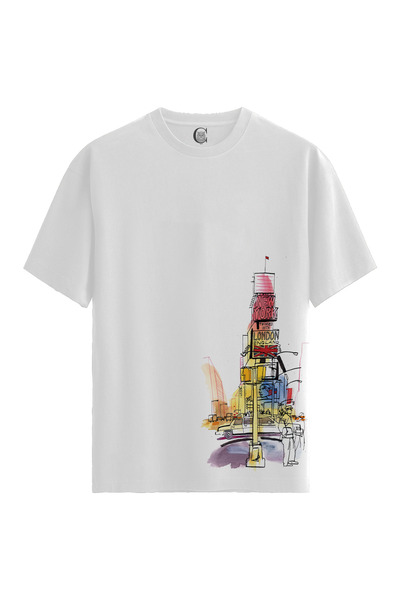 Color Luxe Nyc London - 100% Cotton Women's White T-Shirt - Premium Quality