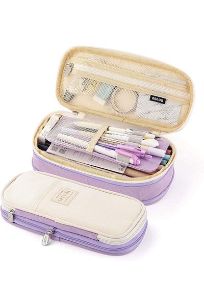 erorex Big Capacity Pencil Pen Case Pen Case Office College School Large Storage High Capacity Bag Pouch