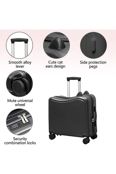 erorex Children'S Cycling Luggage，20 Inch Ride On Kids Suitcase With Spinner Wheels， Carry On Hardside