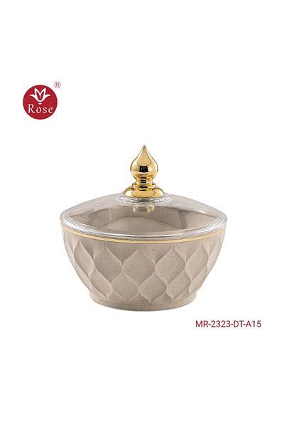 Rose 2323 Date Bowl with Rose Lid (6.5*12)cm