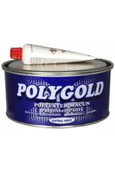 Genel Markalar Polygold Galvaniz Polyester Macun Extra Soft Çelik Macun Kaporta Macunu Araç Çelik Macunu 1 Kg