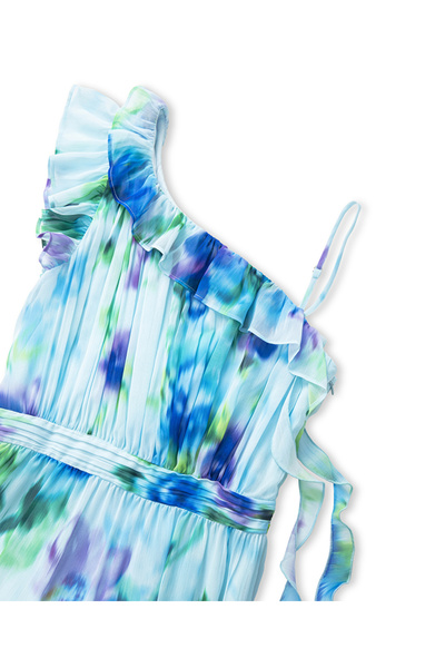 İpekyol Desenli şifon elbise