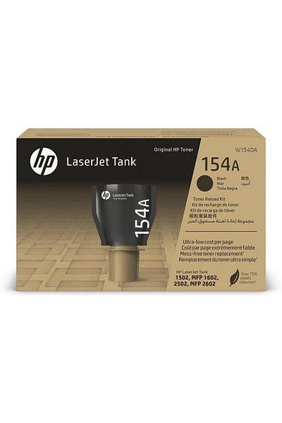 erorex طقم إعادة تعبئة خزان الحبر الأصلي لطابعات Laserjet 154A باللون الأسود