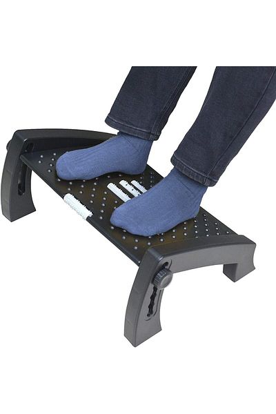 erorex Under Desk Footrest With Massage Surface Foot Rest Ergonomic 6 Height Position Adjustable Foot