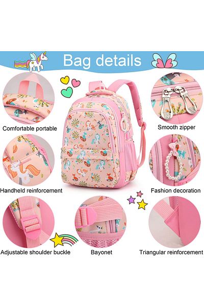 erorex Schoolbag For Kids 6 7 8 9 10 Years Old Girls Preschool Small Backpack Elementary School Bookbag