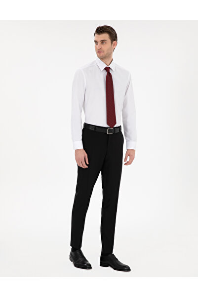 Pierre Cardin Beyaz Regular Fit Uzun Kollu Basic Gömlek 50307198-VR013