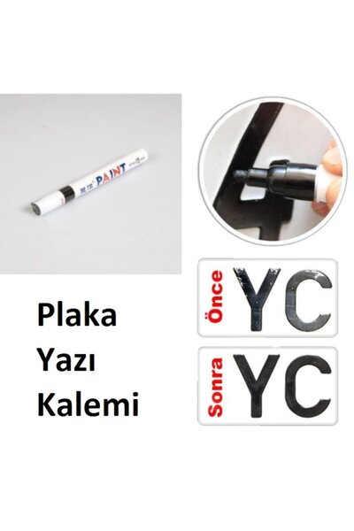 Genel Markalar Siyah Plaka Yazı Ve Rötuş Kalemi 478505159