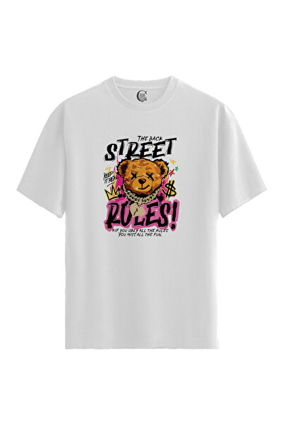 Color Luxe Street Teddy - 100% Cotton Men's White T-Shirt - Premium Quality