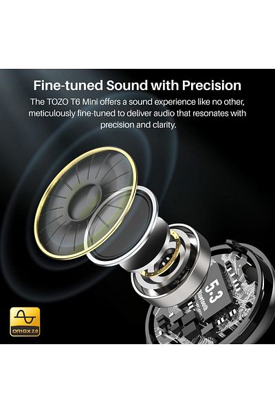 erorex T10 Ergonomic Edition Wireless Earbuds Bluetooth 5.3 Headphones App Customize Eq Ergonomic Design