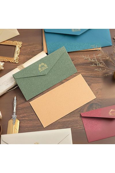 erorex 10Pcs Vintage Colored Envelope Set For All Occasions Wedding Sympathy Thank You Cards Elegant Paper