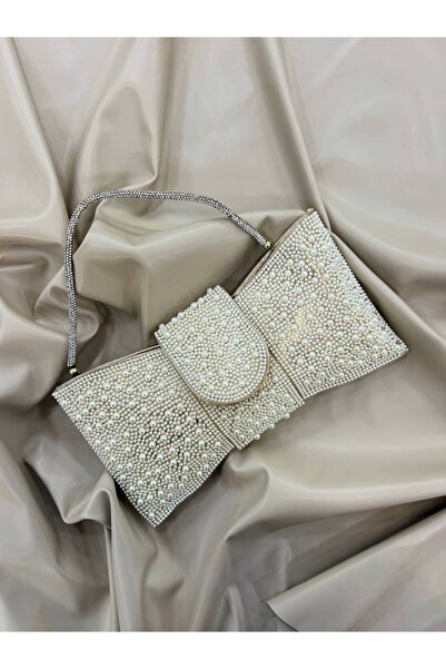 Queen Elizabeth Ribbon Evening Dress Rhinestone Shiny Bag (15X28)
