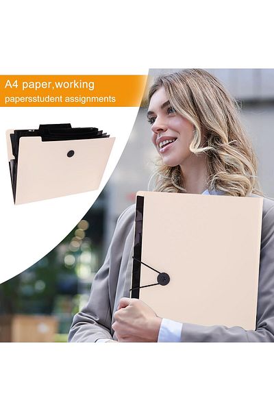 erorex Expanding File Organiser 3 Pcs Pockets Document Organiser A4 Folder 13 Compartment Folder Large