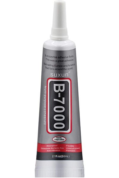 erorex غراء لاصق متعدد الاستخدامات B 7000، سعة 50 مل، 1.7 أونصة، للمجوهرات والهواتف الذكية والمكونات الإلكترونية.