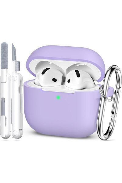 erorex For Airpods 4Th Generation Case 2024 Military Grade Shockproof Soft Tpu Crystal Clear Anti Yellow