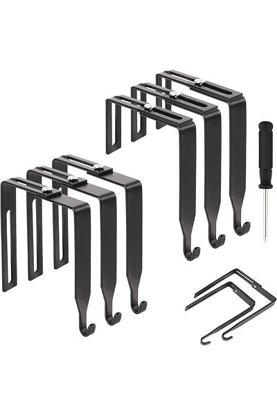 erorex Adjustable Cubicle Hangers Universal Partition Hanger Set Metal Cubicle Hooks Door Hanger Can Be
