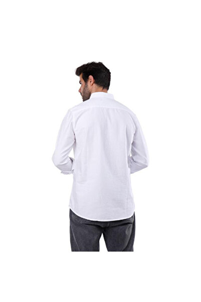COUP Men Solid Oxford Shirt With Long Sleeves 1200341 3xl-white