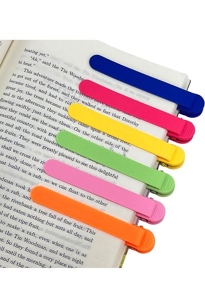 erorex Automatic Bookmark Silicone Smart Book Marks For Reading Women Men Kids Unique Book Markers