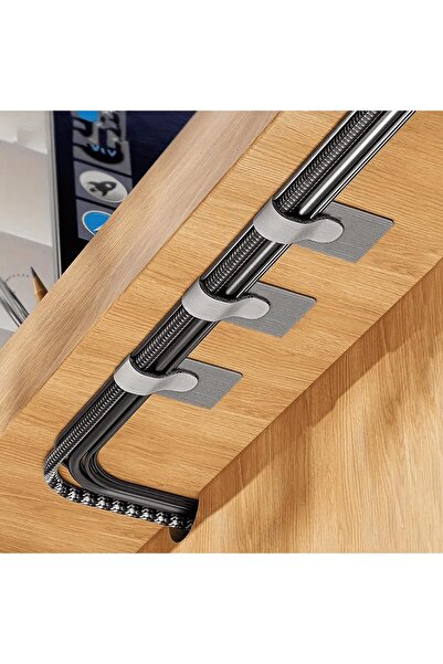 Generic مجموعة من 20 مشبك كابلات لاصق متعدد الوظائف من النايلون لإدارة الكابل...