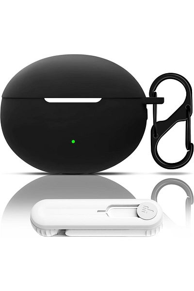 erorex Case For Huawei Freeclip Soft Silicone Case Skin Cover For Freeclip With Keychain And Earbuds