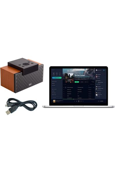 erorex مكبر صوت أنيق للألعاب G5000 RGB Bt5.0 Aux Opt USB Op Coax أسود