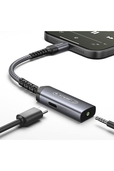 erorex محول Lightning إلى 3.5 مم معتمد من MFI، محول سماعات رأس iPhone من Lightning إلى مقبس الصوت