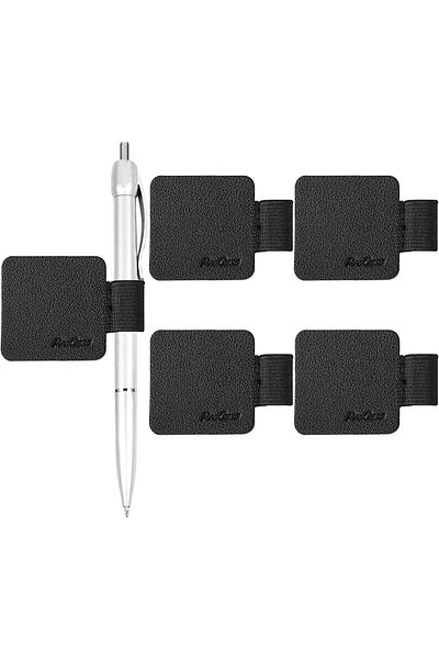 erorex 5 Pack Pen Loop Holder For Notebooks Journals Planners Tablet Case Self Adhesive Leather Pencil