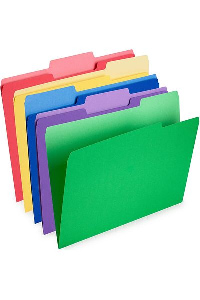 erorex File Folders Colored File Folders Letter Size Plastic Folders Aesthetic School Business Office