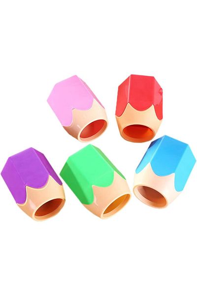 erorex 5Pcs Plastic Stationer Pots For Kids Color Pencil Holder Classroom Pens Organiser Accessories For