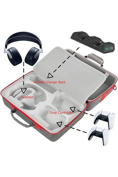 erorex Carring Case For Sony Ps5 Stream Storage Bag Travel Case Storage Bag Compatible With Ps5 Disc And