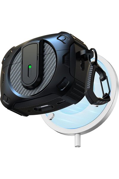erorex حقيبة حمل صلبة لجهاز Vision Pro حقيبة تخزين صلبة متعددة الأقسام لجهاز Vision Pro المحمول