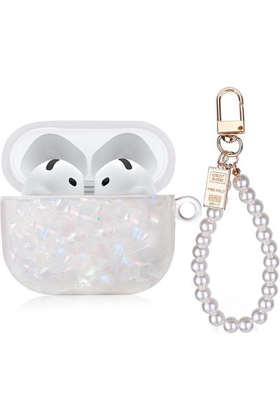 erorex Cute Smile Face Clear For Airpods Case Soft Silicon Smooth Shockproof Cover Design Compatible With
