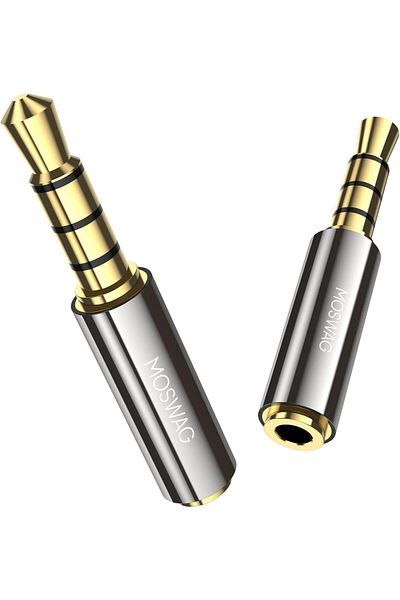 erorex موزع سماعة رأس، موزع صوت 3.5 مم، كابل تمديد بمقبس صوت Y مضفر من النايلون لمشغل MP3