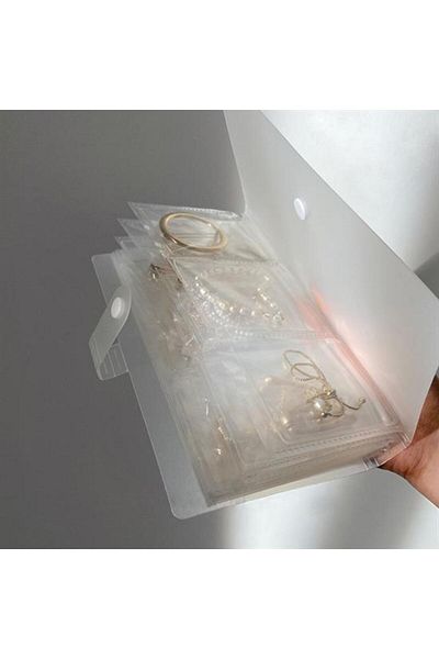 Tilmiz Album-Shaped Accessory, Jewelry Storage Bags Necklace, Earring, Bracelet Organizer (4172)