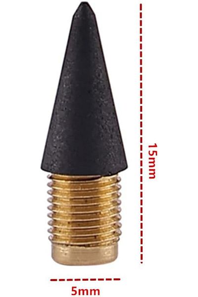 erorex Pencil Replaceable Refill Graphite Nibs 40 Pcs Reusable Inkless Pencil Head Replaceable Metal