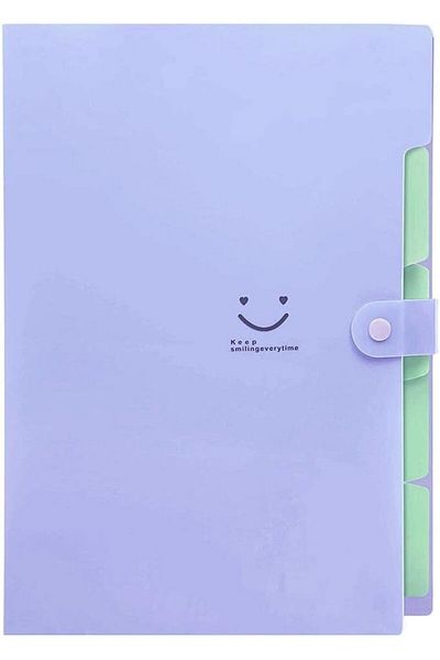 erorex Portable File Document Folder Student File Organizer A4 With 5 Pockets