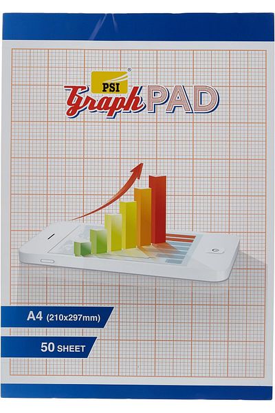 erorex 50 Sheets Squared Grid Graph Paper Book A4 Size