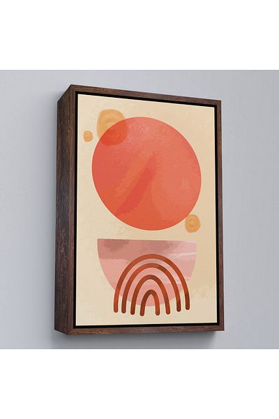 Harita Sepeti Pictură abstractă nordică cu cadru alb