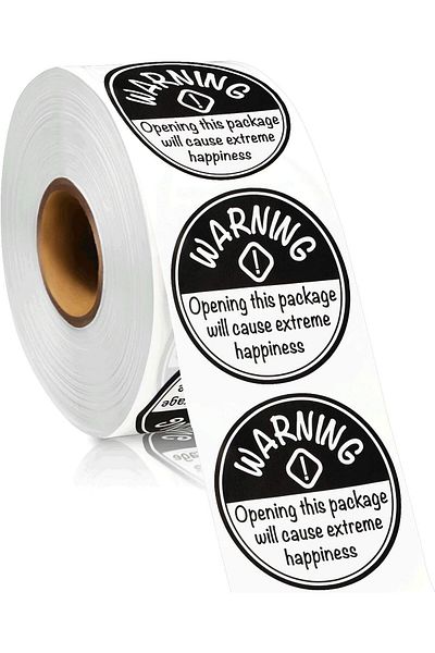 erorex 1000 Pieces Extreme Happiness Stickers Labels Round Stickers Self Adhesive Labels Crafting Tags