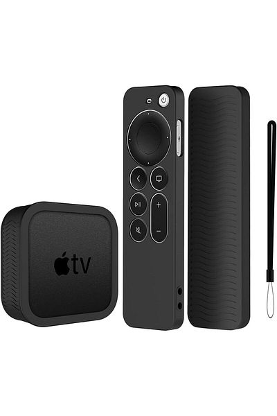 erorex حافظة لجهاز التحكم عن بعد Siri TV 4K 2021 مع حافظة واقية من السيليكون لجهاز التلفزيون 4K 2021