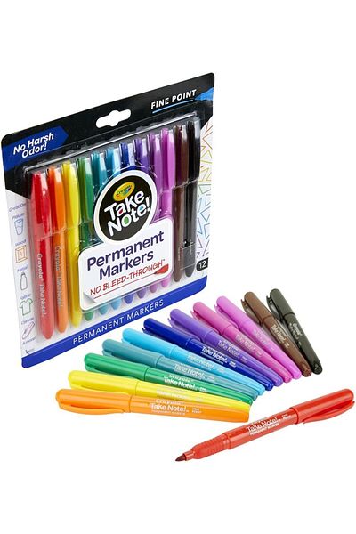 erorex Permanent Markers Water Based Pack Of 12