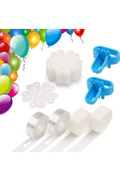 erorex Balloon Decorating Strip Kit For Arch Garland 32Ft Balloon Tape Strip 2 Pcs Tying Tool 200 Dot Glue