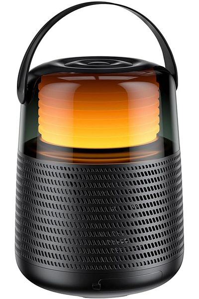 erorex مكبر صوت بلوتوث مغناطيسي صغير لاسلكي مزود بإضاءة RGB متعددة الألوان