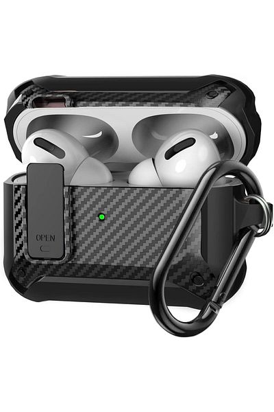 erorex Airpods 3 Case Cover For Women Men Military Automatic Security Locking Clip Case For Airpods 3Rd
