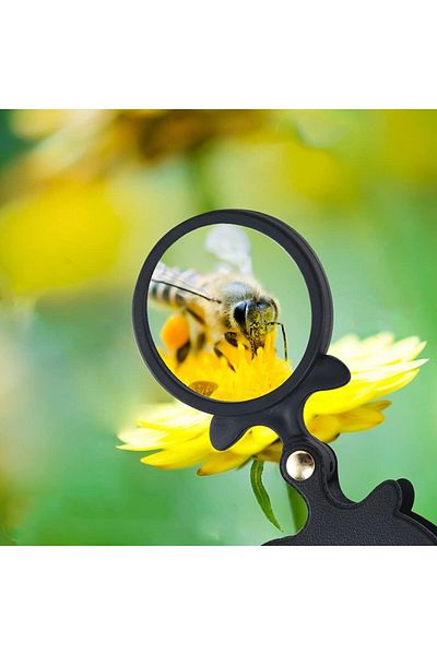 erorex Mini Magnifying Glass 2Pcs 10X Small Pocket Folding Magnifier With Rotating Protective Holster For