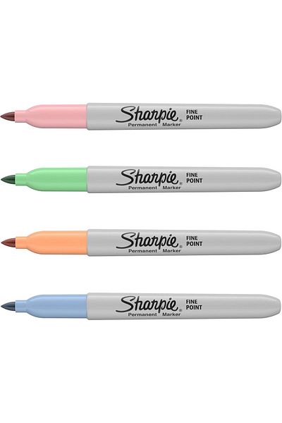erorex Fine Point Permanent Marker Fine Pastel Pack Of 4