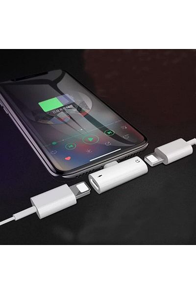 erorex محول سماعة رأس 2 في 1 بمنفذ Lightning، معتمد من MFI، محول Lightning إلى مقبس صوت Aux مقاس 3.5 مم